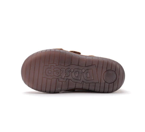 D.D.Step pantofi baieti cu talpa fluorescenta 25-30 Chocolate cu minge