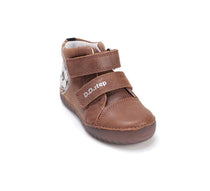 D.D.Step pantofi baieti cu talpa fluorescenta 25-30 Chocolate cu minge
