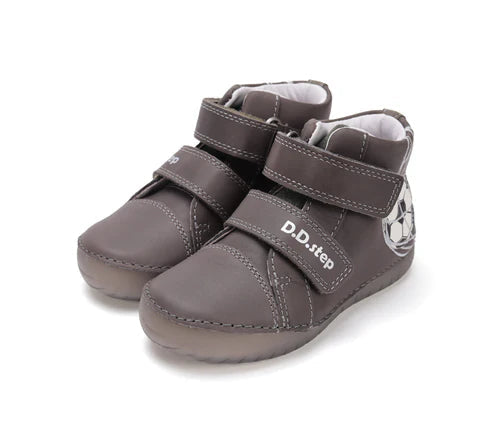 D.D.Step pantofi baieti cu talpa fluorescenta 25-30 Khaki cu minge Imagine principală a produsului