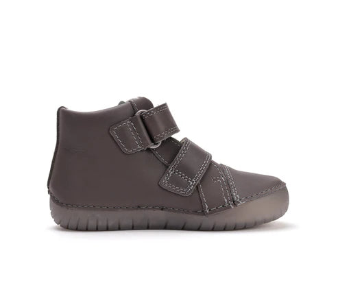D.D.Step pantofi baieti cu talpa fluorescenta 25-30 Khaki cu minge