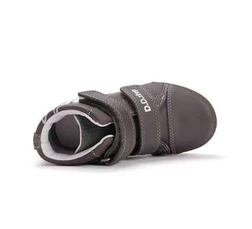 D.D.Step pantofi baieti cu talpa fluorescenta 25-30 Khaki cu minge