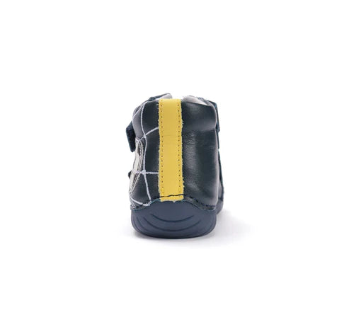 D.D.Step pantofi baieti cu talpa fluorescenta 25-30 Royal Blue cu minge