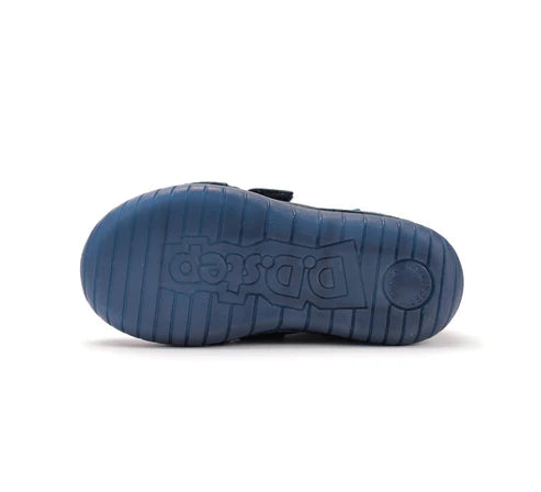 D.D.Step pantofi baieti cu talpa fluorescenta 25-30 Royal Blue cu minge