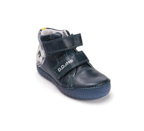 D.D.Step pantofi baieti cu talpa fluorescenta 25-30 Royal Blue cu minge