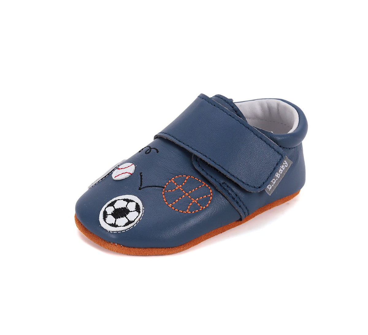 D.D.Step pantofi baieti cu talpa moale 18-23 Bermuda Blue cu mingi