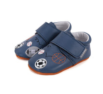 D.D.Step pantofi baieti cu talpa moale 18-23 Bermuda Blue cu mingi