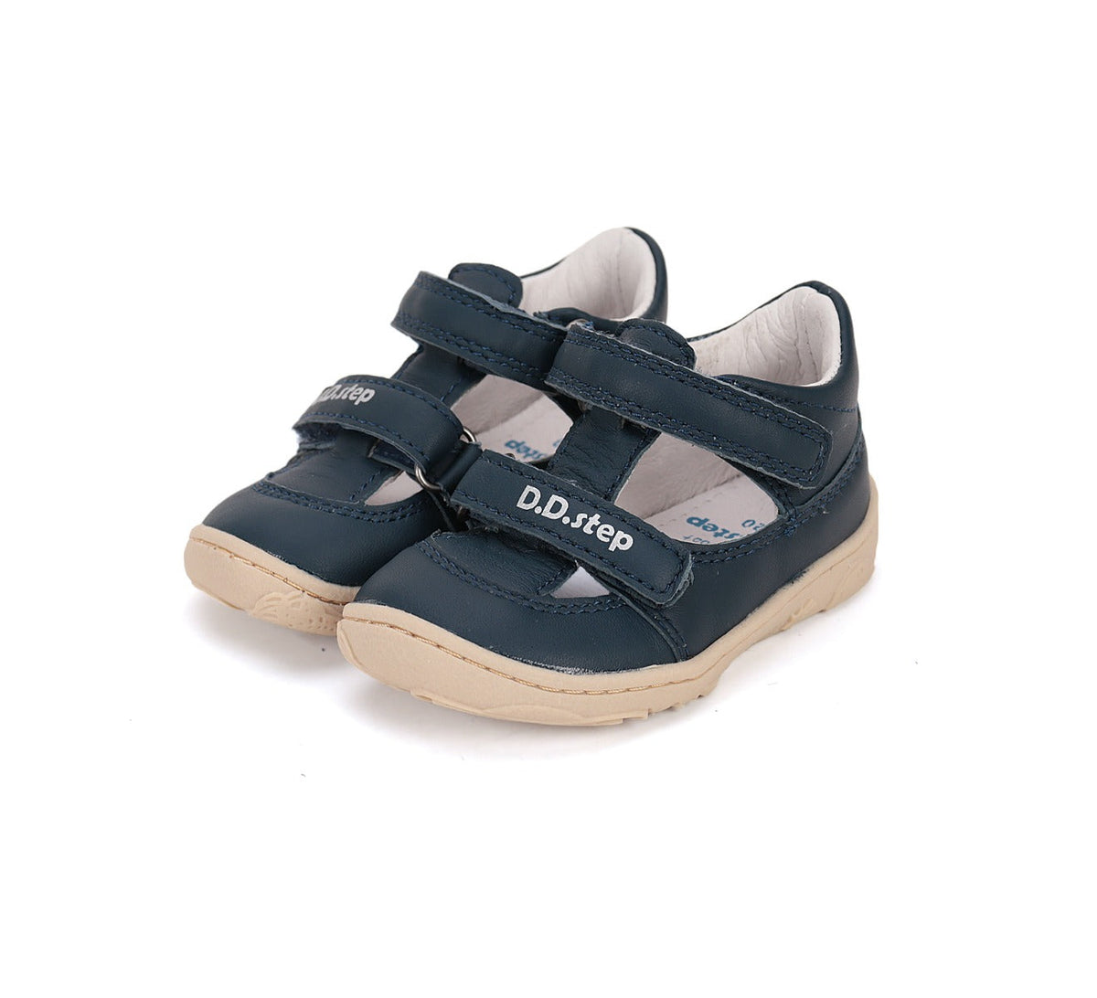 D.D.Step pantofi baieti decupati Barefoot 20-25 Bermuda Blue