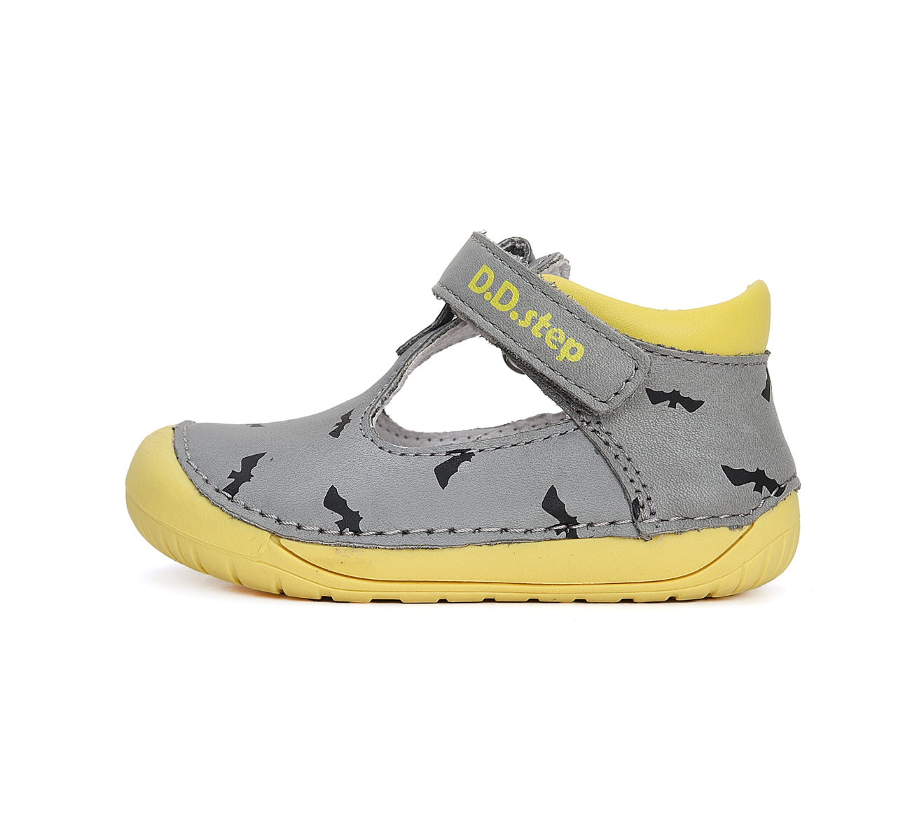D.D.Step pantofi baieti decupati Barefoot 20-25, Grey cu liliac Imagine secundară a produsului