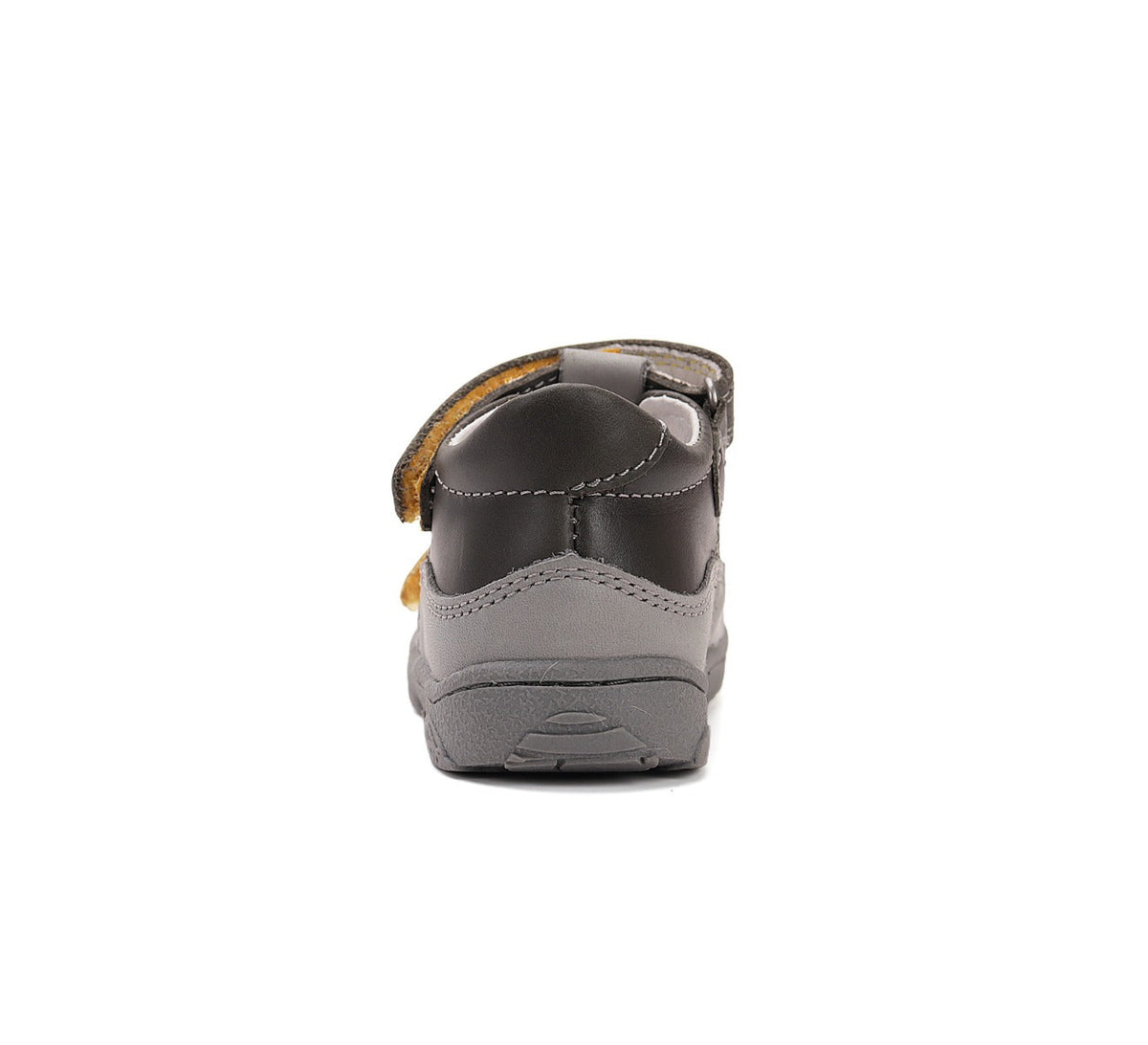 D.D.Step pantofi baieti decupati Barefoot 20-25 Grey cu portocaliu