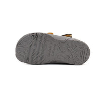 D.D.Step pantofi baieti decupati Barefoot 20-25 Grey cu portocaliu