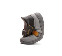 D.D.Step pantofi baieti decupati Barefoot 20-25 Grey cu portocaliu