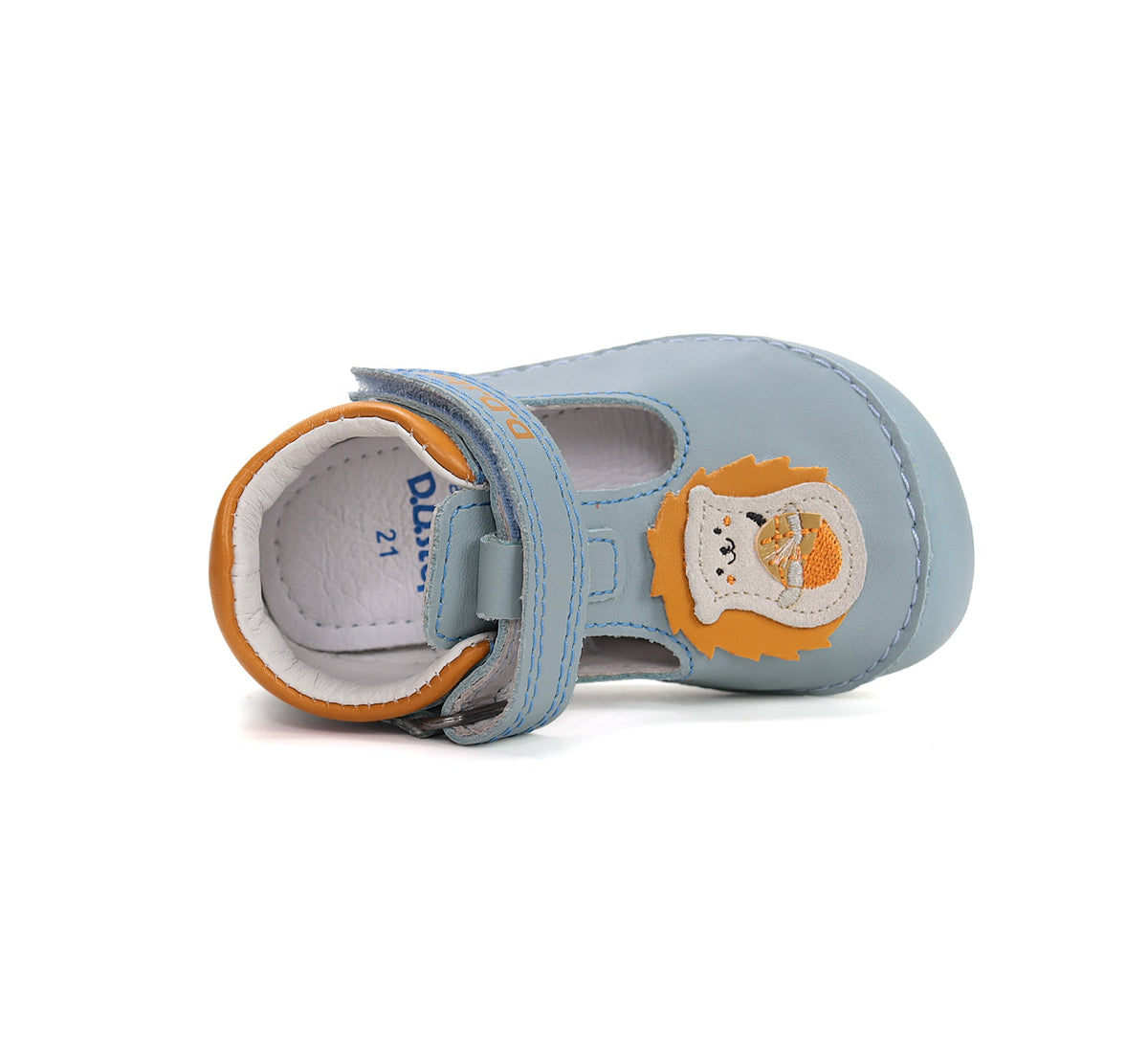 D.D.Step pantofi baieti decupati Barefoot 20-25 Oceanic cu arici