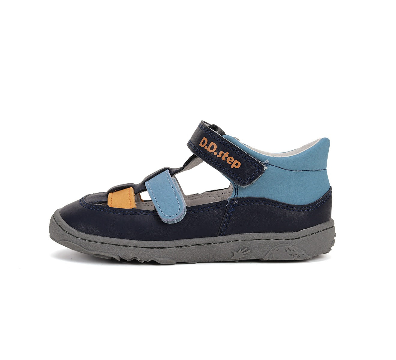 D.D.Step fiú kivágott Barefoot cipő 20-25 Égszínkék kékkel Másodlagos kép