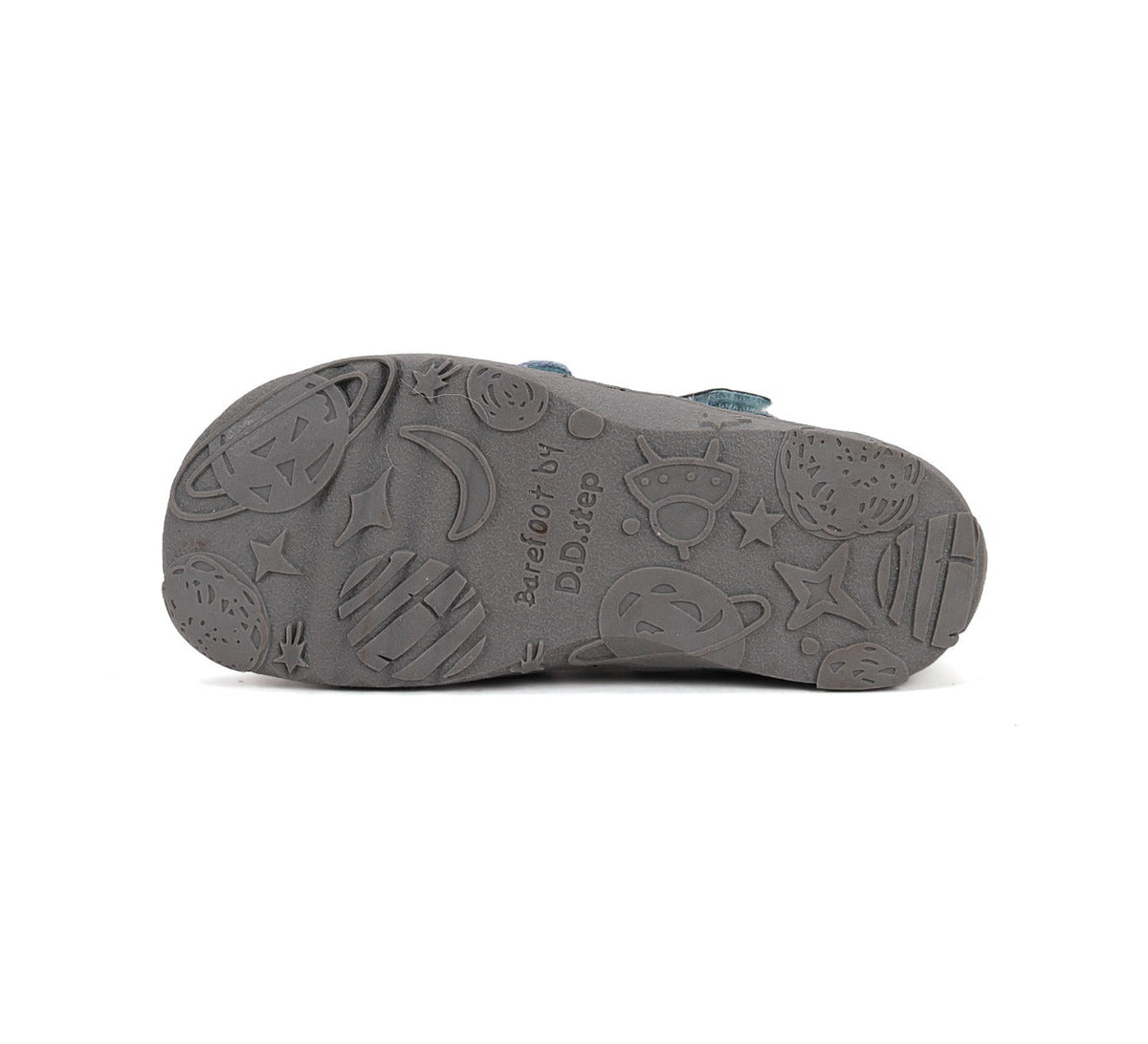 D.D.Step pantofi baieti decupati Barefoot 20-25 Sky Blue cu albastru