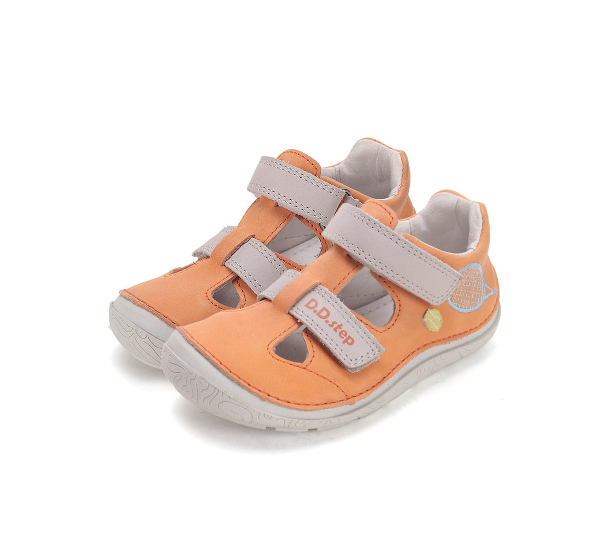 D.D.Step pantofi baieti decupati Barefoot 22-33 Orange tenis