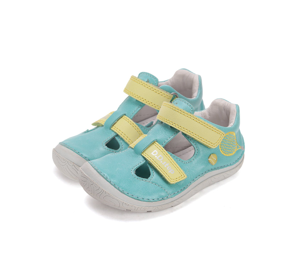 D.D.Step pantofi baieti decupati Barefoot 22-33 Turquise tenis