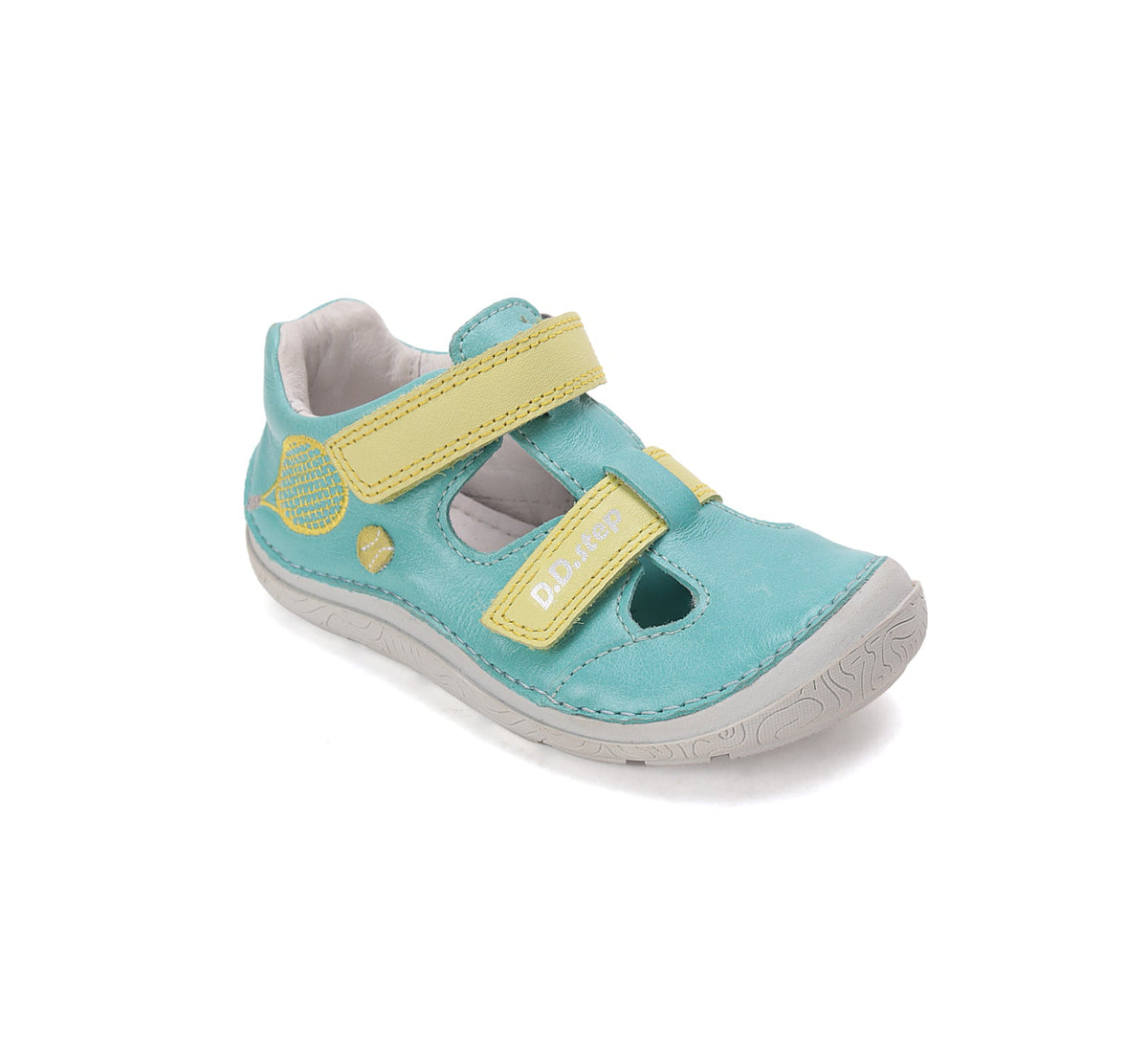 D.D.Step pantofi baieti decupati Barefoot 22-33 Turquise tenis