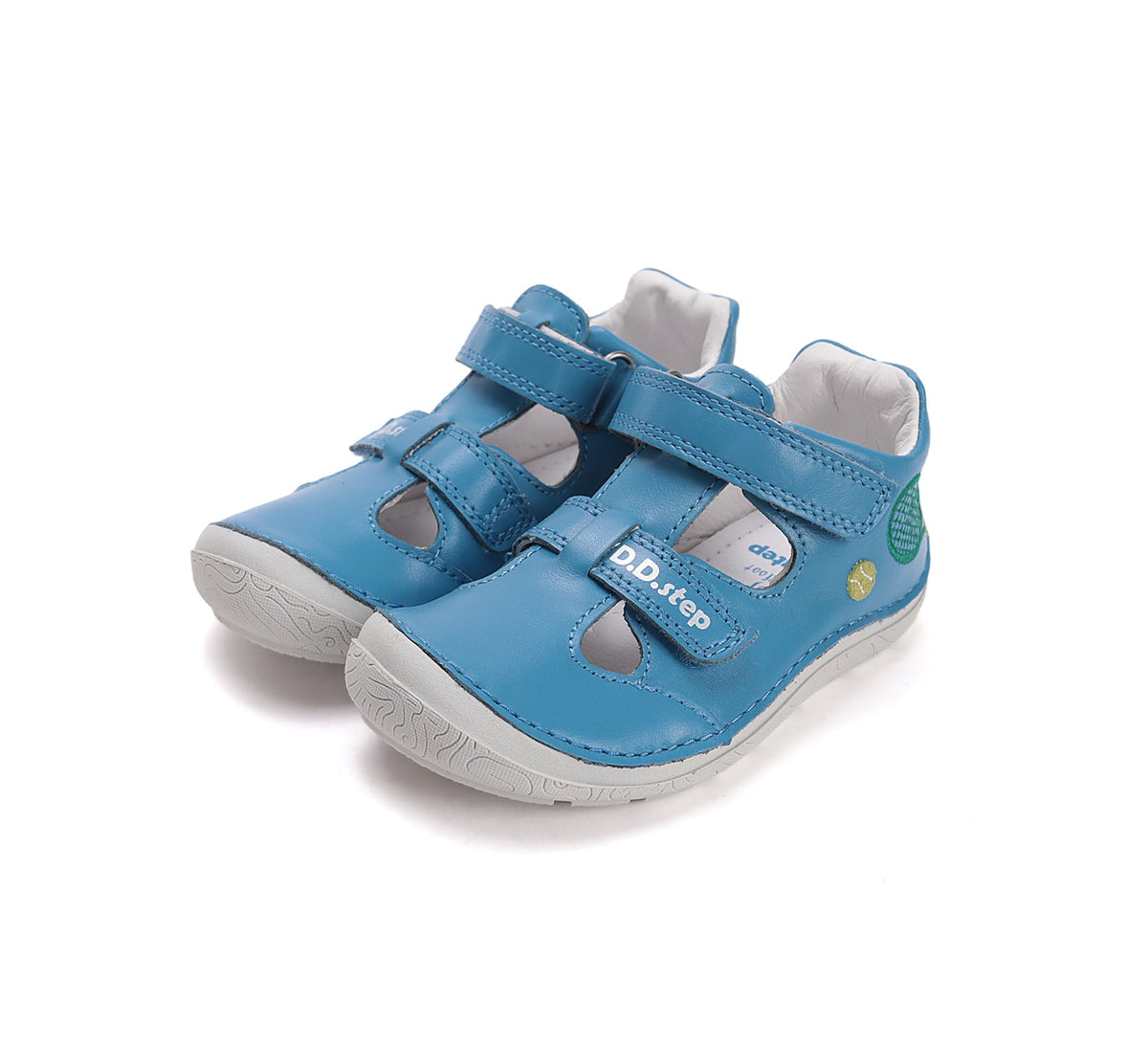 D.D.Step fiú kivágott Barefoot cipő 22-33 Marine tenisz