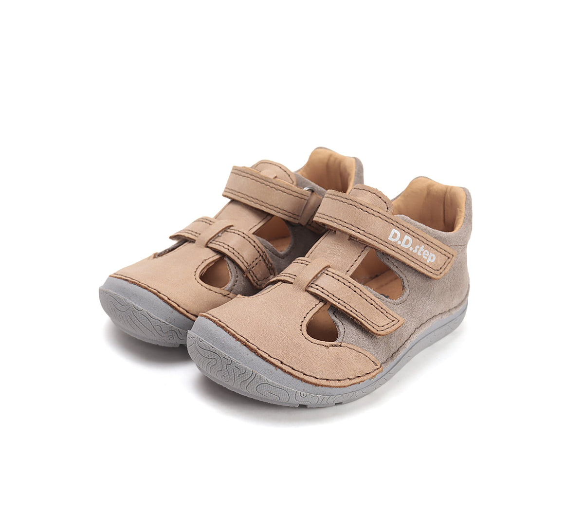 D.D.Step pantofi baieti decupati Barefoot 28-33 Chocolate