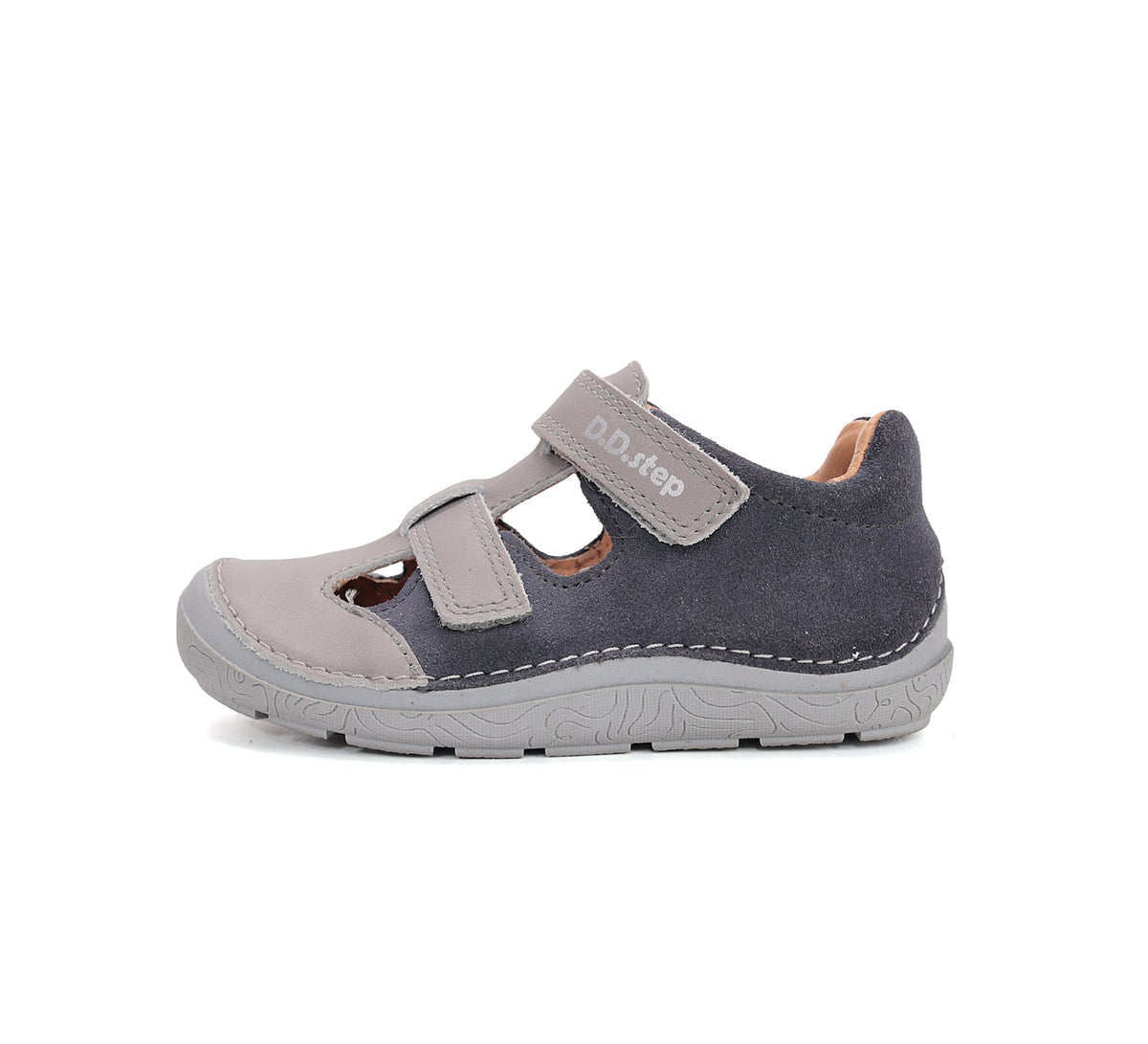 D.D.Step pantofi baieti decupati Barefoot 22-33 Royal Blue
