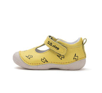 D.D.Step pantofi baieti deschisi 19-24 Yellow cu fulger