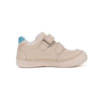 D.D.Step pantofi baieti din piele cu scai 25-36 Cream