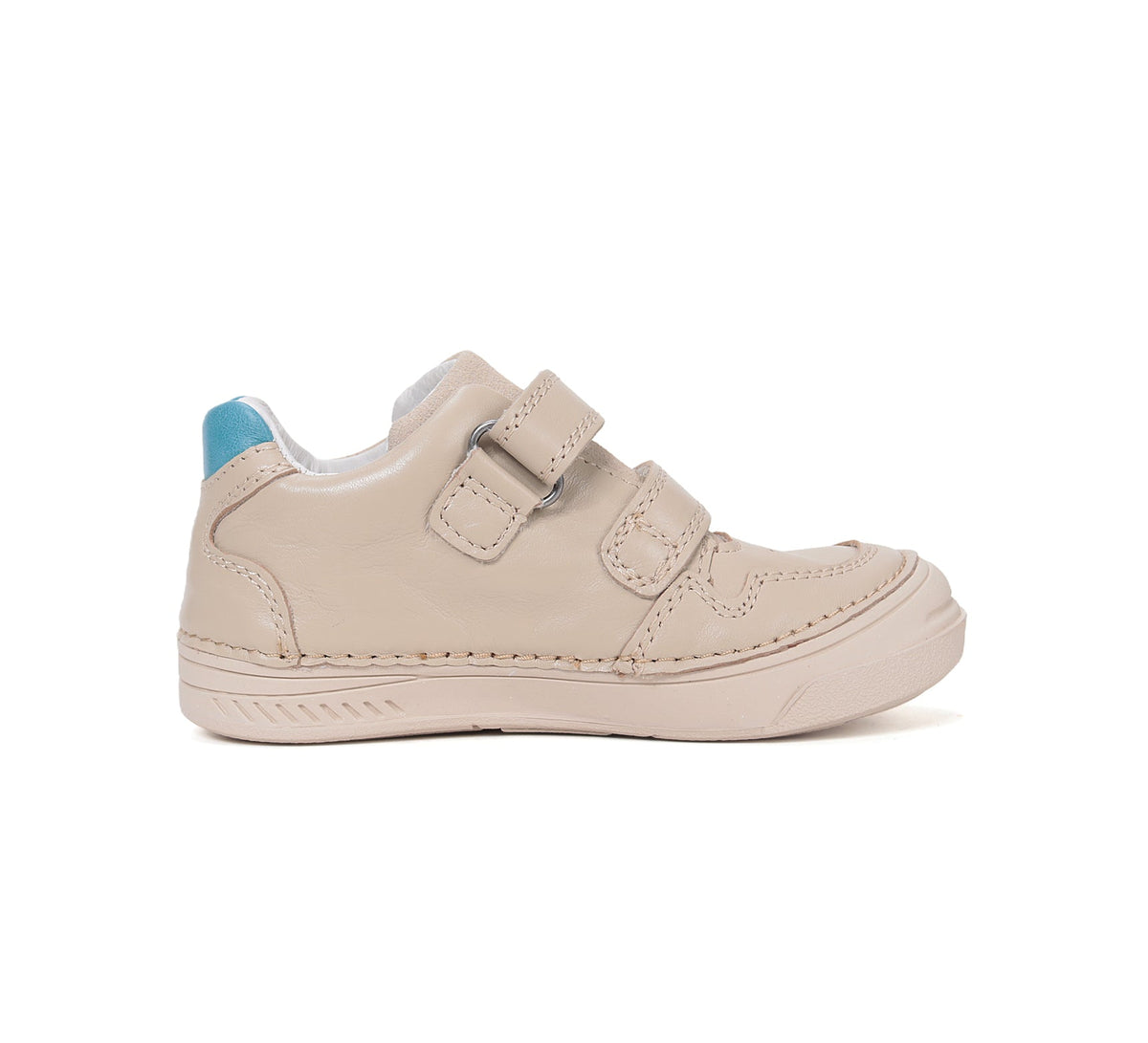 D.D.Step pantofi baieti din piele cu scai 25-36 Cream