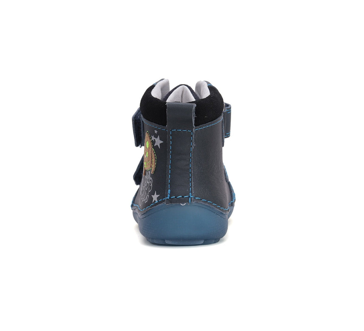 D.D.Step pantofi baieti fluorescenti Barefoot 25-30 Royal Blue cu naveta