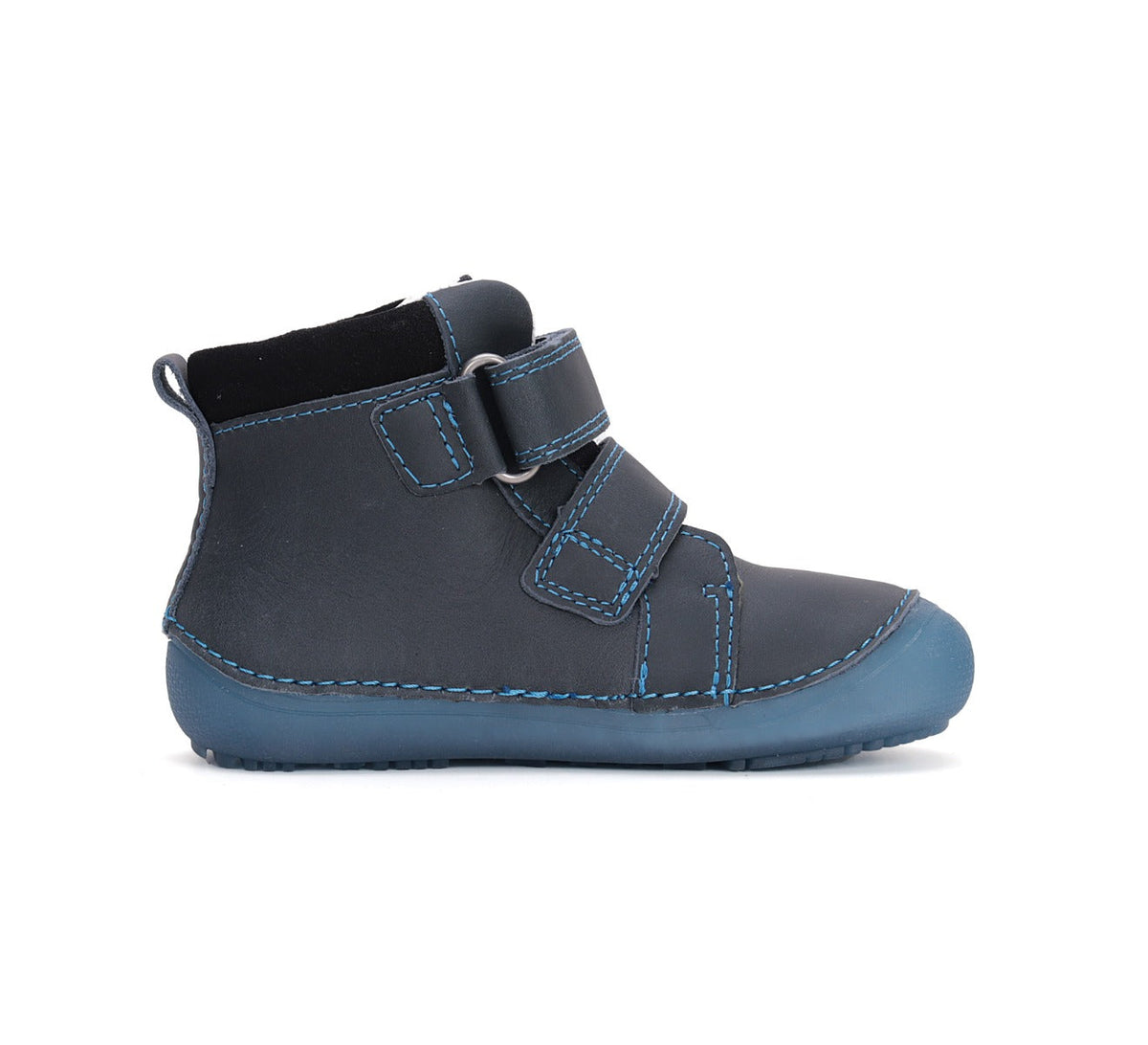 D.D.Step pantofi baieti fluorescenti Barefoot 25-30 Royal Blue cu naveta