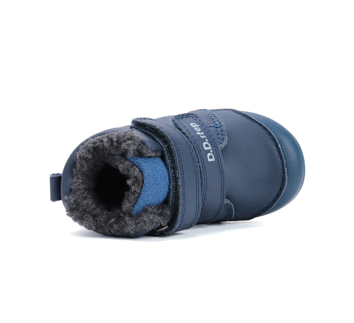 D.D.Step pantofi baieti imblaniti Primii Pasi 20-25 Bermuda Blue cu dino
