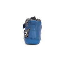 D.D.Step pantofi baieti imblaniti Primii Pasi 20-25 Bermuda Blue cu tigru