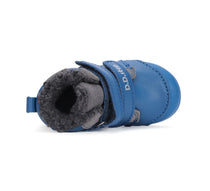 D.D.Step pantofi baieti imblaniti Primii Pasi 20-25 Bermuda Blue cu tigru