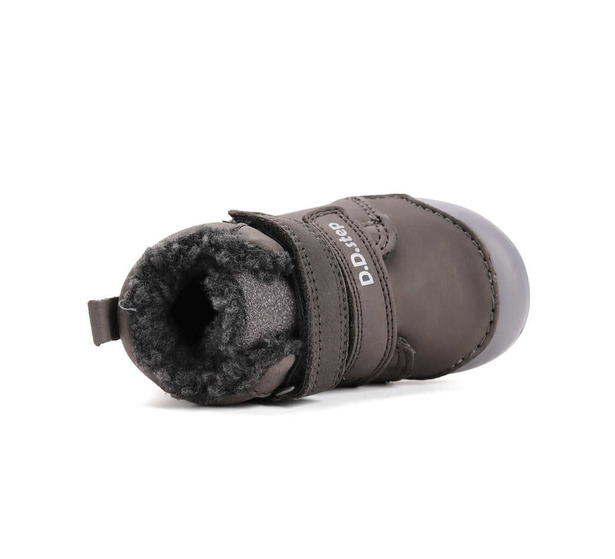 D.D.Step pantofi baieti imblaniti Primii Pasi 20-25 Khaki cu dino
