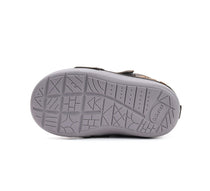D.D.Step pantofi baieti imblaniti Primii Pasi 20-25 Khaki cu dino
