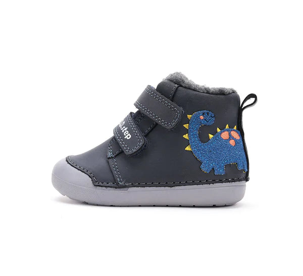 D.D.Step pantofi baieti imblaniti Primii Pasi 20-25 Royal Blue cu dino Imagine secundară a produsului