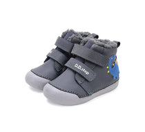 D.D.Step pantofi baieti imblaniti Primii Pasi 20-25 Royal Blue cu dino