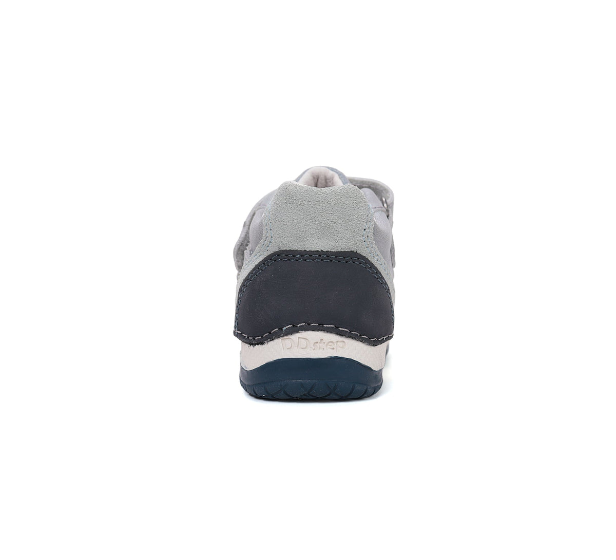 D.D.Step pantofi baieti piele 19-24 Dove Grey cu insertii