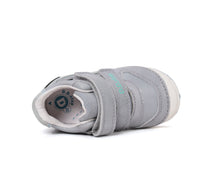 D.D.Step pantofi baieti piele 19-24 Dove Grey cu insertii