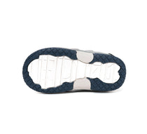 D.D.Step pantofi baieti piele 19-24 Dove Grey cu insertii