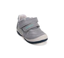 D.D.Step pantofi baieti piele 19-24 Dove Grey cu insertii