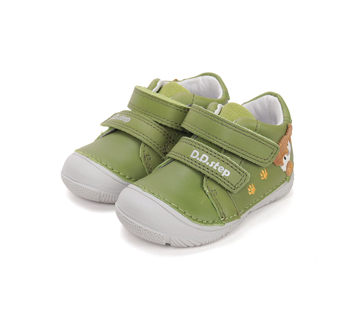 D.D.Step pantofi baieti piele 20-25 Moss Green cu raton Imagine principală a produsului
