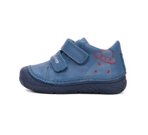 D.D.Step fiú cipő bőr 20-25 Royal kék UFO-val