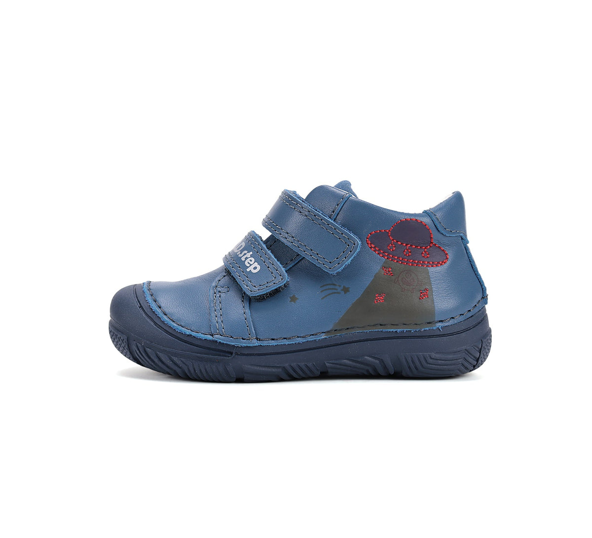 D.D.Step fiú cipő bőr 20-25 Royal kék UFO-val