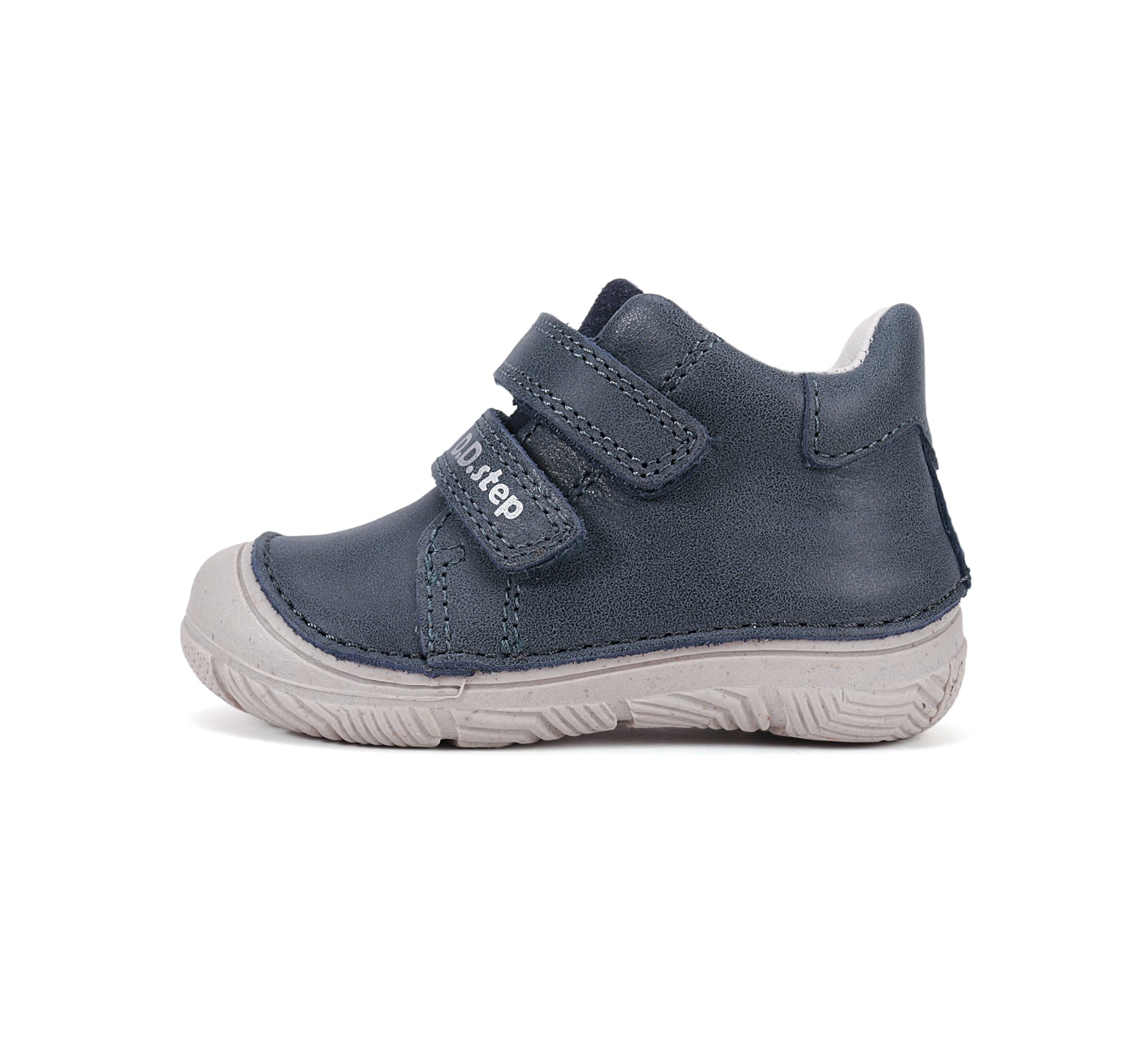 D.D.Step pantofi baieti piele 20-25 Royal blue simplu Imagine secundară a produsului