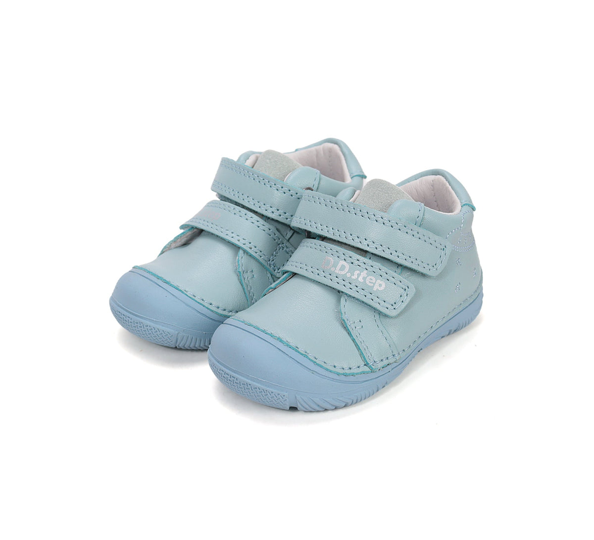 D.D.Step pantofi baieti piele 20-25 Turquise cu OZN