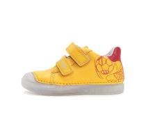 D.D.Step pantofi baieti piele 25-30 Lemon fotbal