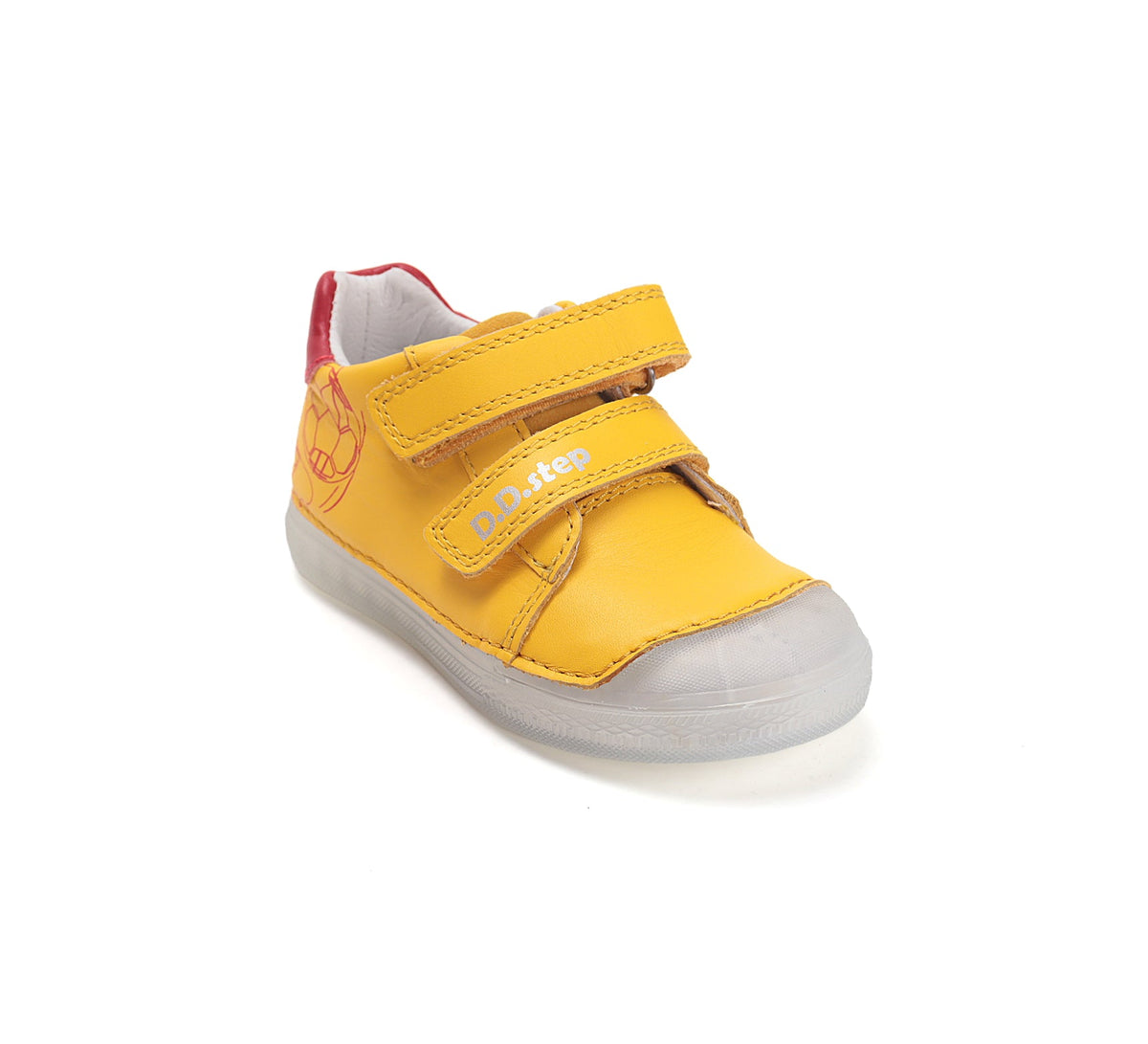 D.D.Step pantofi baieti piele 25-30 Lemon fotbal