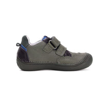 D.D.Step pantofi baieti Ponte20 supinati 30-35 Khaki cu dungi