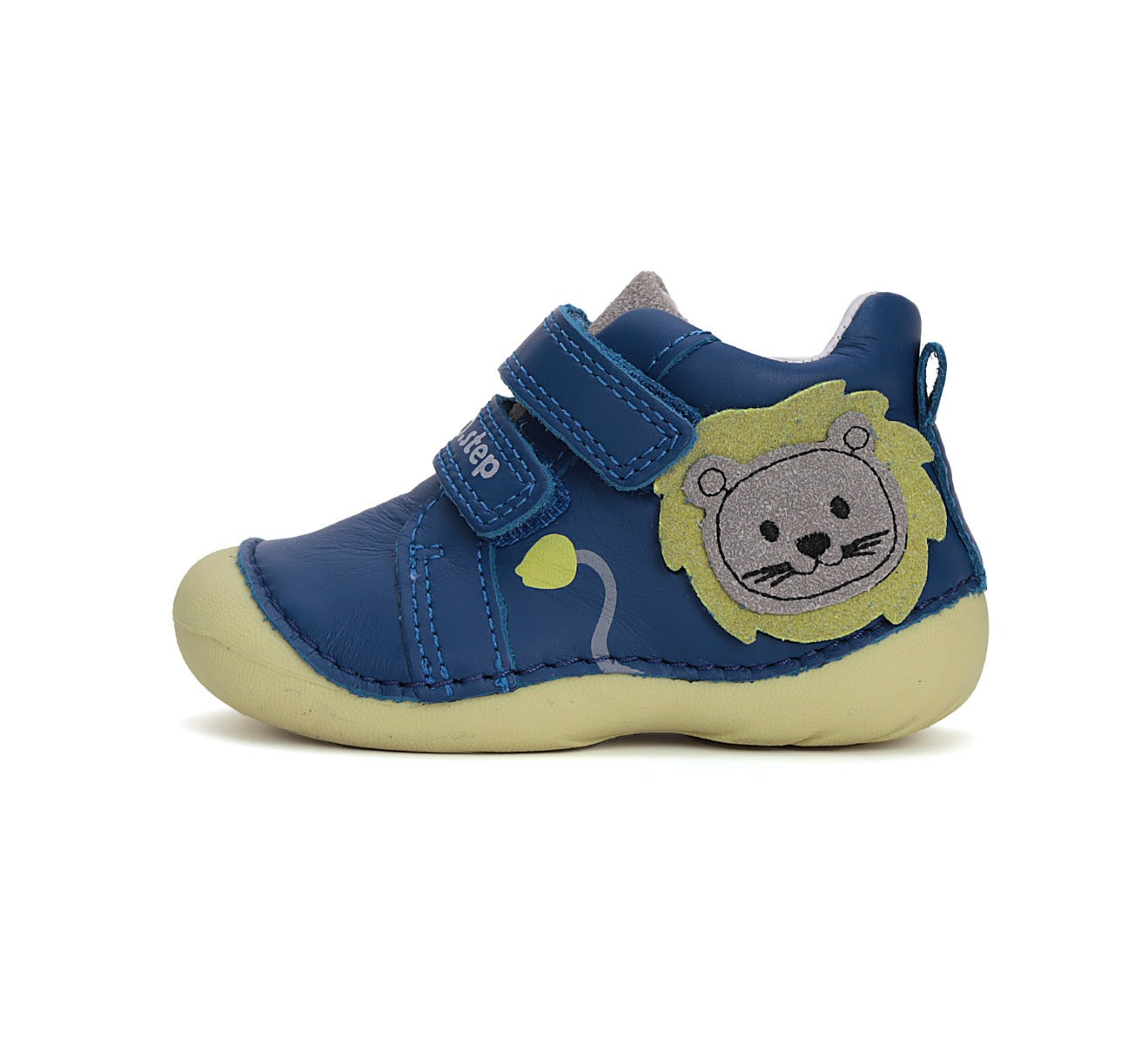 D.D.Step pantofi baieti Primii Pasi 18-24 Bermuda Blue cu leu Imagine secundară a produsului