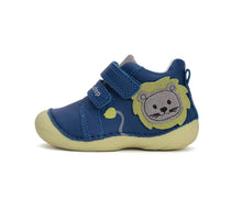 D.D.Step pantofi baieti Primii Pasi 18-24 Bermuda Blue cu leu